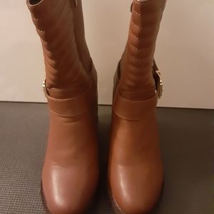 Tan Wedge Boots